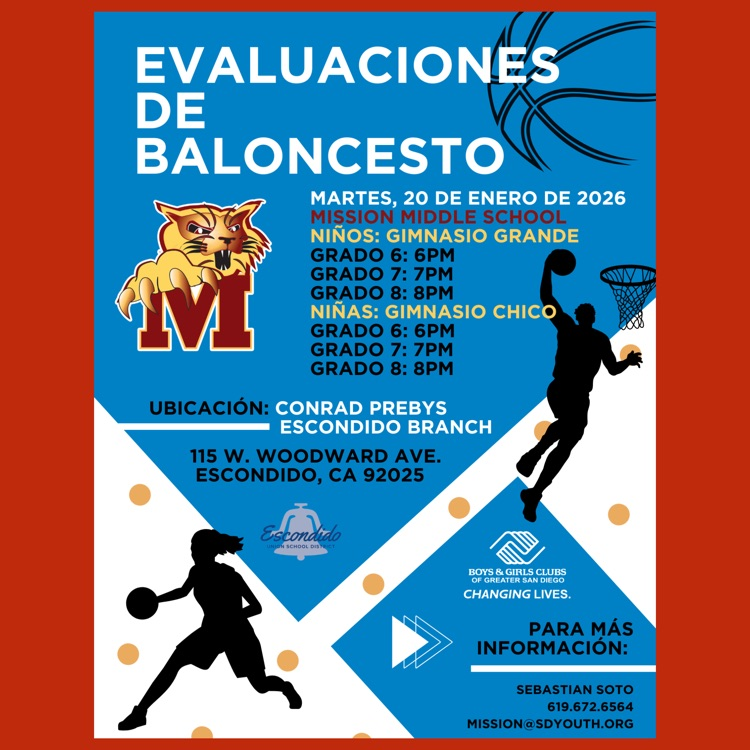 A Spanish language flyer for Basketball Evaluations