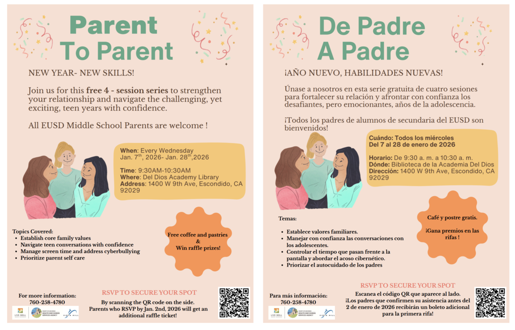 Vista Hill Parent to Parent Classes