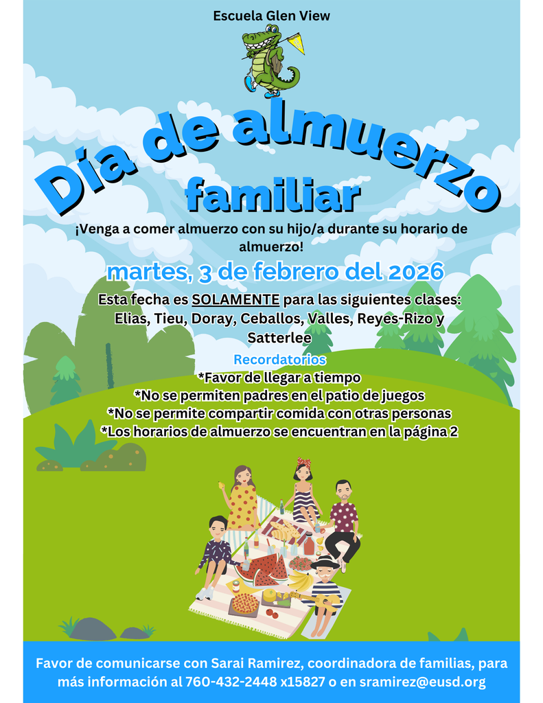 Family Lunch Day Flyer Spanish