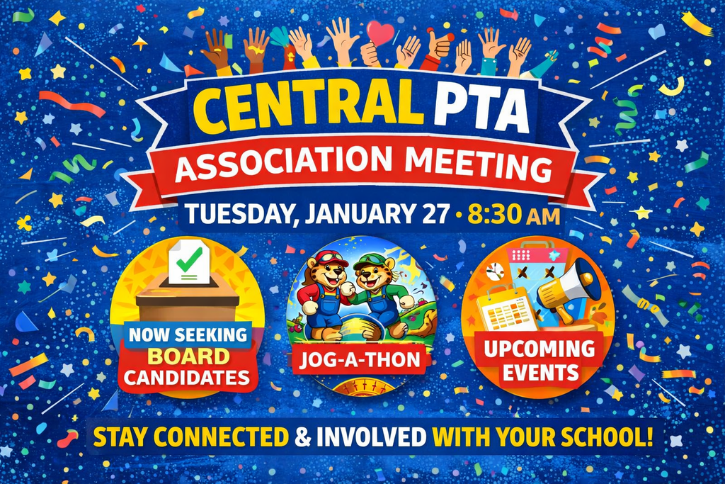 Central PTA Association Meeting Flyer