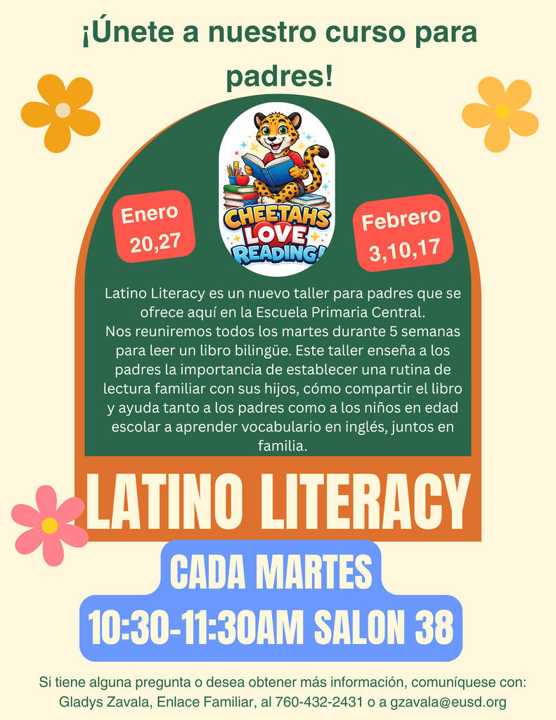 Latino Literacy Flyer (Spanish)