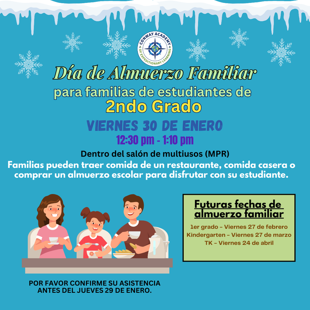 2nd Grade Family Day at Lunch Post SP