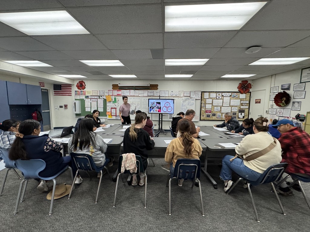 Fieldwork Workshop attendees listening to training presented by Instructional Coach Mrs. Ellseworth