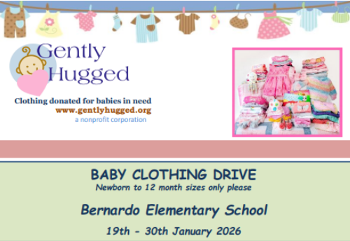 Gently Hugged Flyer Baby Clothing Drive for Newborn to 12 month sizes