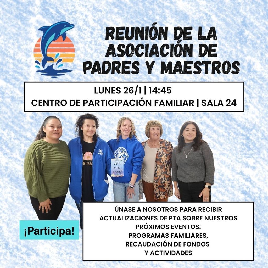 PTA Association Meeting Flyer in Spanish