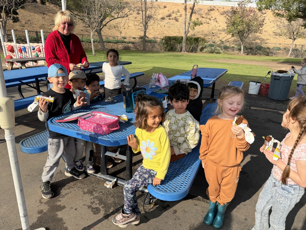 TK students having ice cream