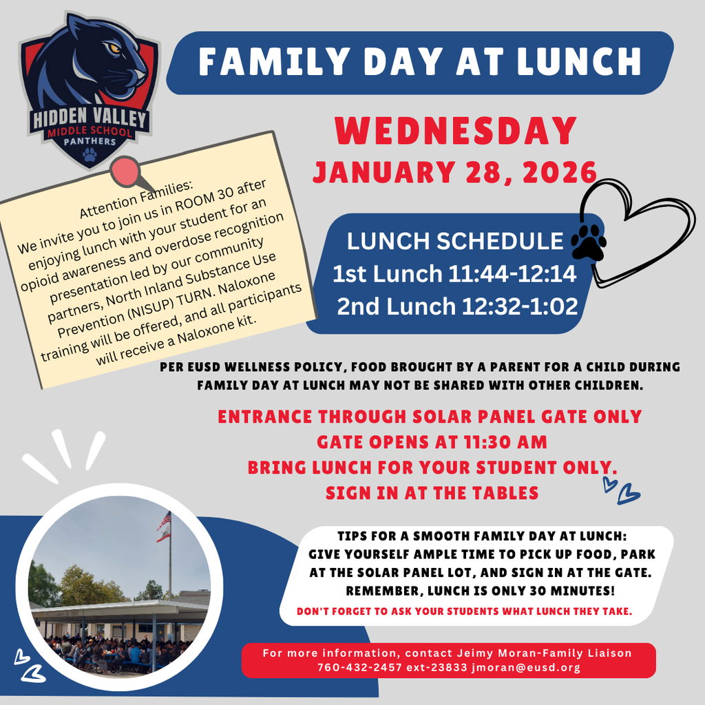 flyer about family day at lunch. event