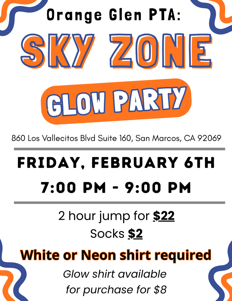 Sky Zone Glow Party Flyer 