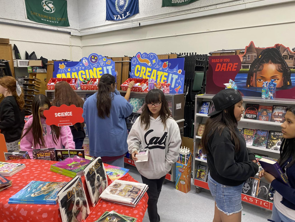 Dragon students at the Book Fair
