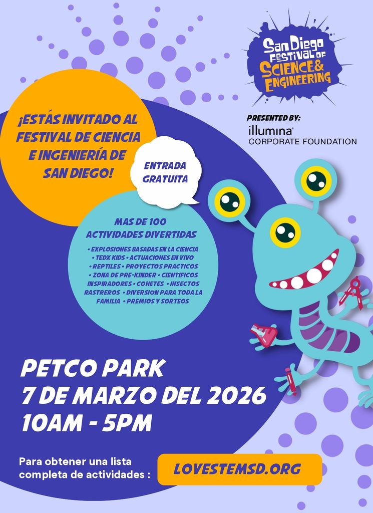 SD Festival of Science and Engineering Flyer Spanish 