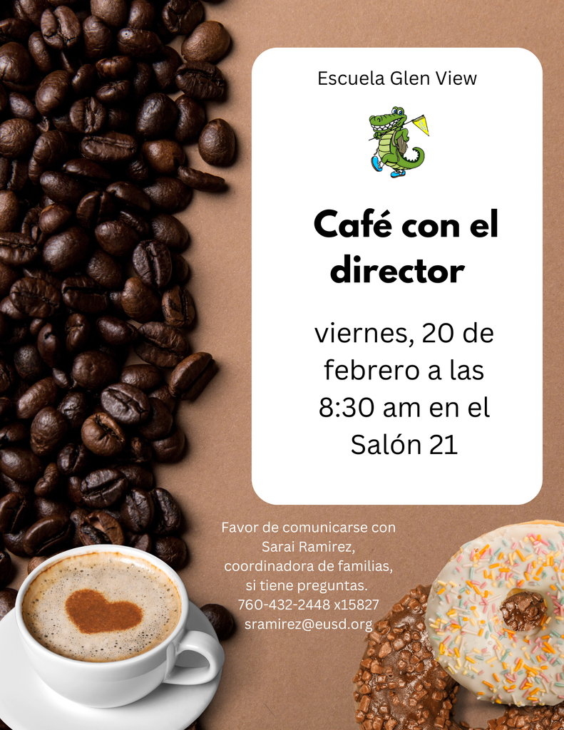 Coffee with the Principal Flyer Feb 2026 Spanish 