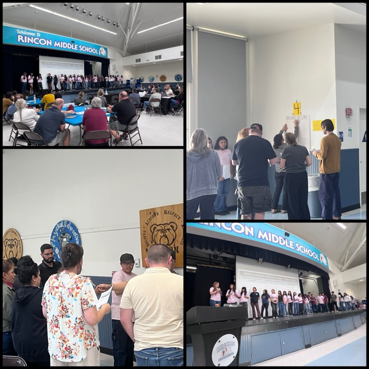 students leading our staff meeting 