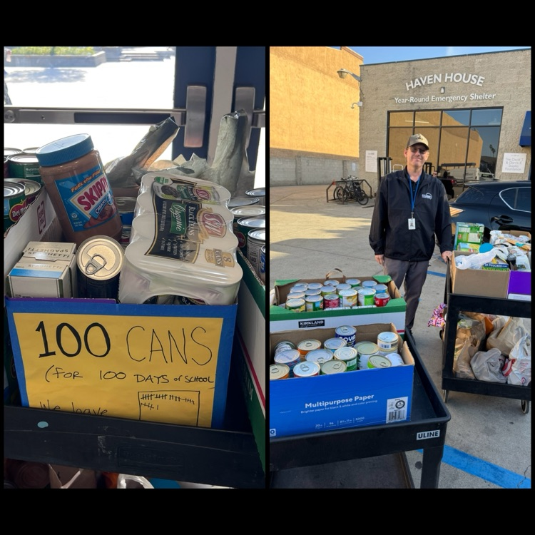 100 day food challenge donation drop off. 