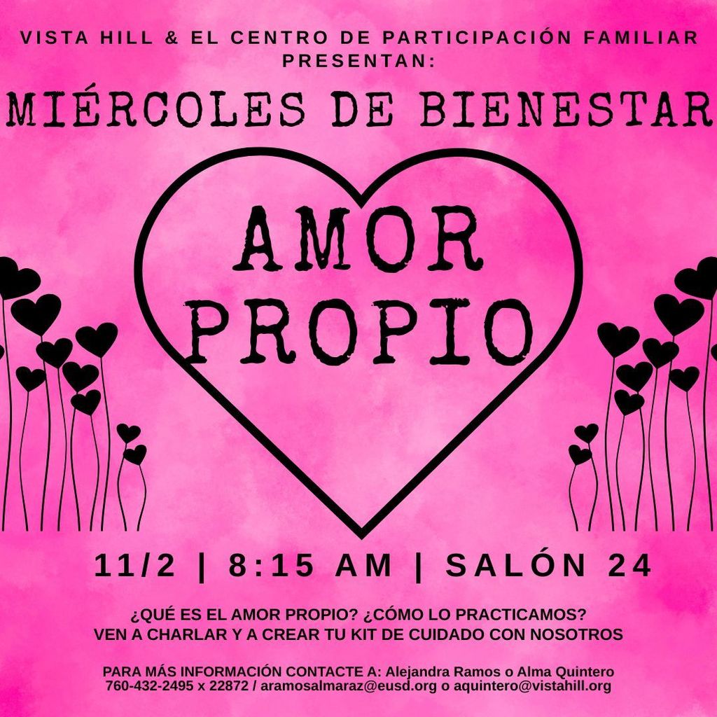 Wellness Wednesday Flyer in Spanish