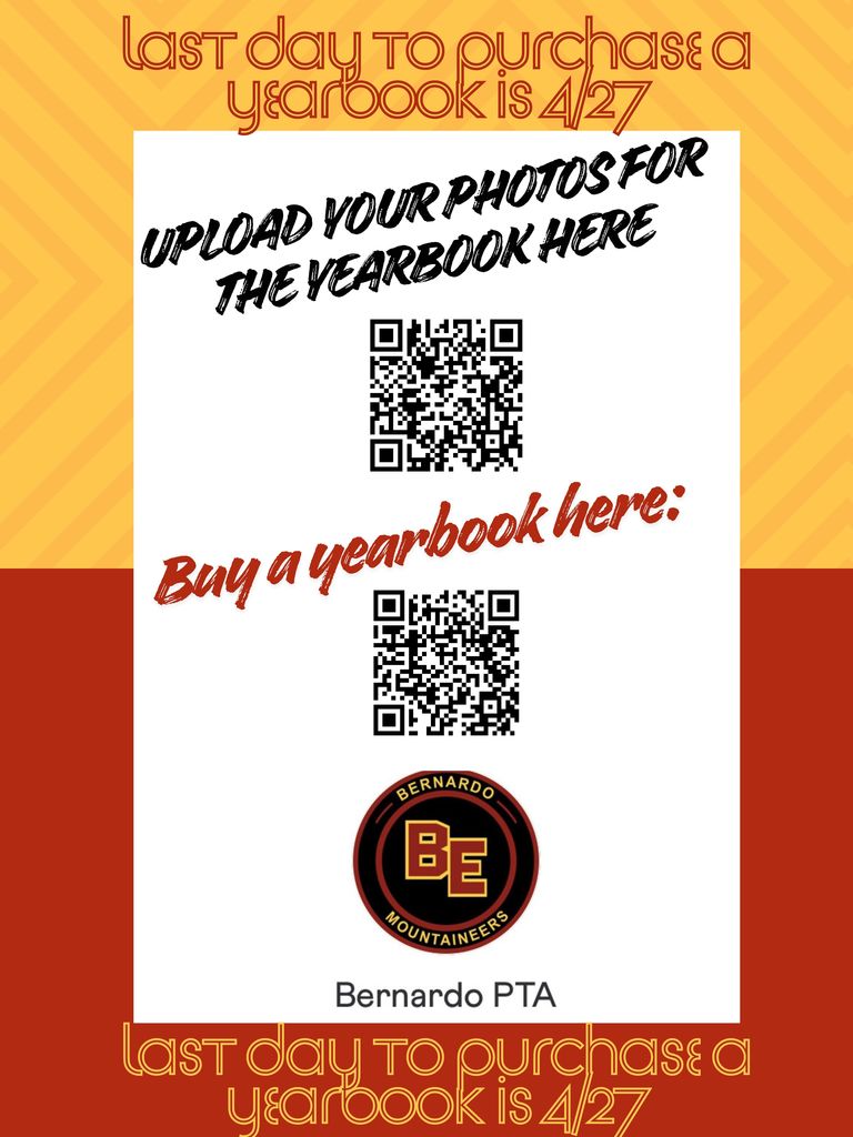 Flyer Last Days to upload photos & buy your Yearbook!