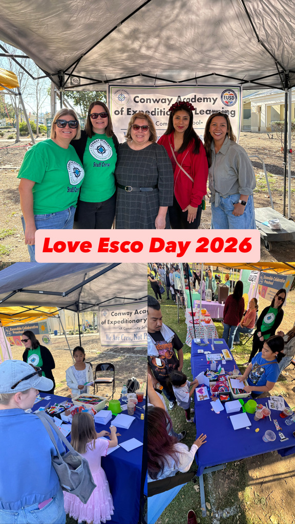 Pictures of EUSD staff, community members making valentines during the Love Esco Kick Off Party