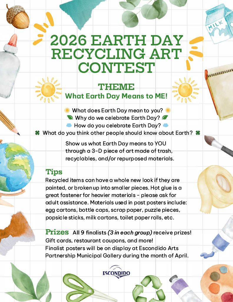 Earth Day 2026 Contest Flyer