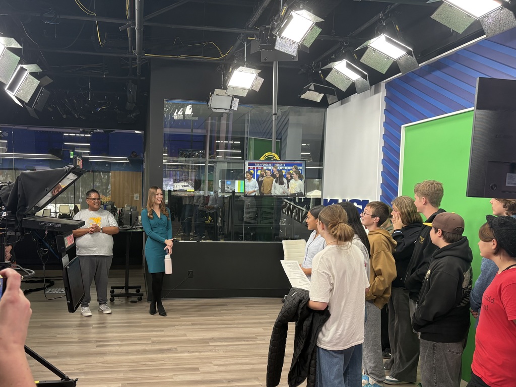 students on KUSI set