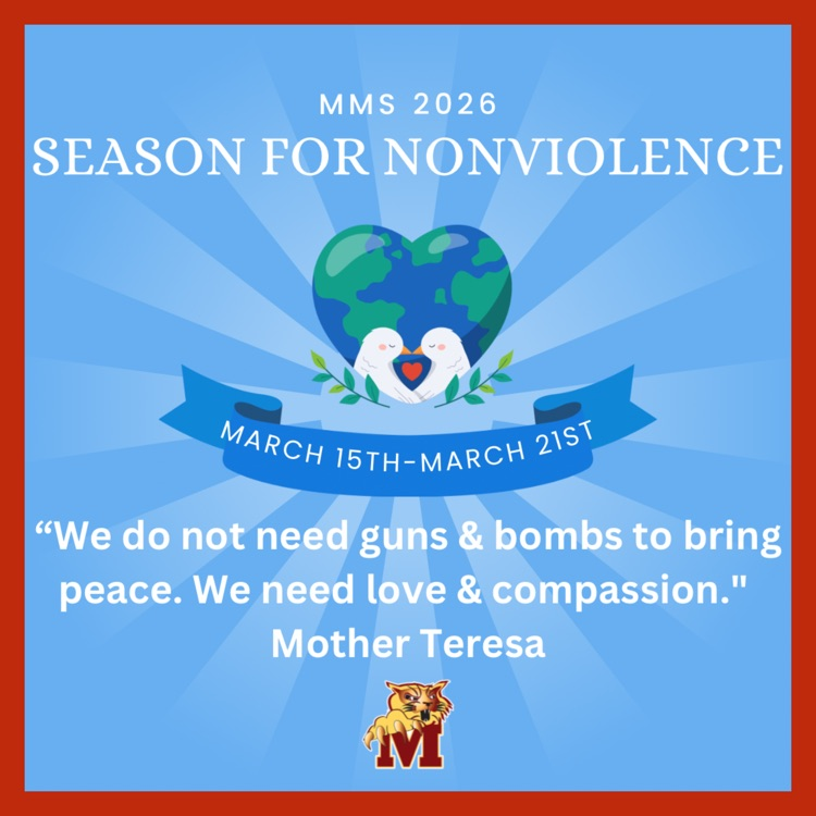 An inspirational quote for this year’s Season for Nonviolence from Mother Teresa