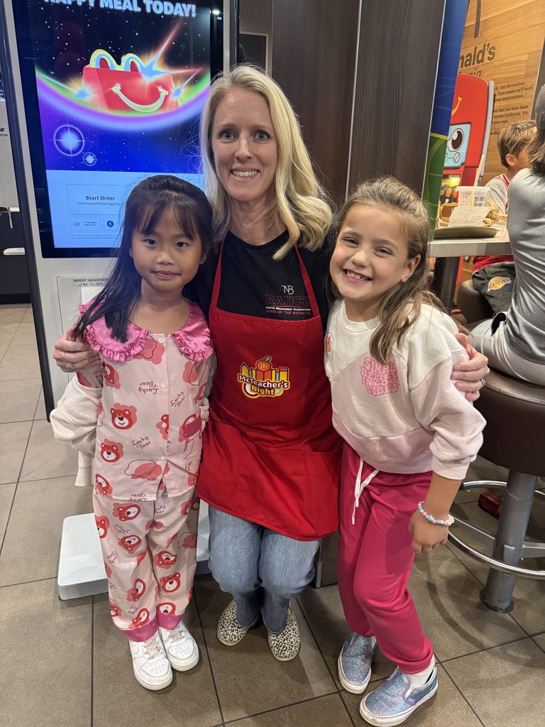 2nd grade teacher and 2 students at McDonald's