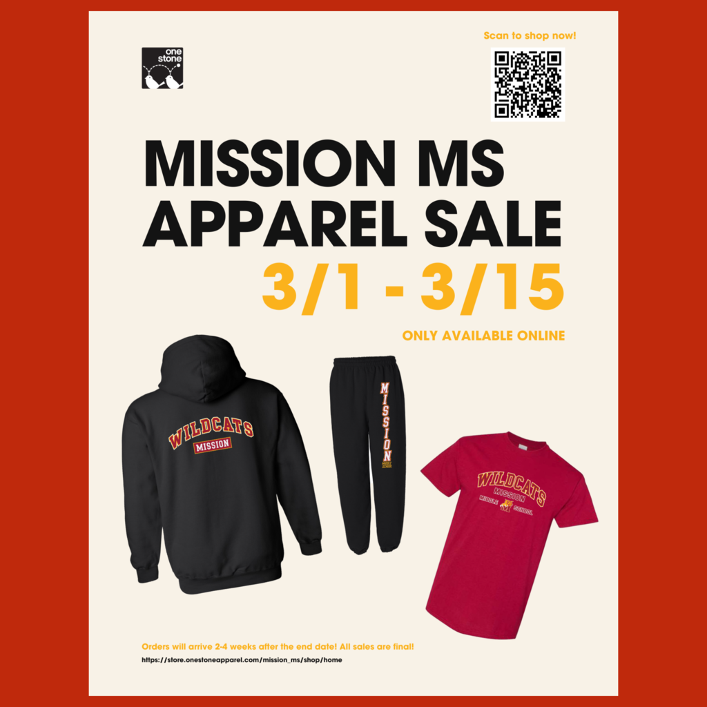 A flyer to order your Mission Spirit Gear online