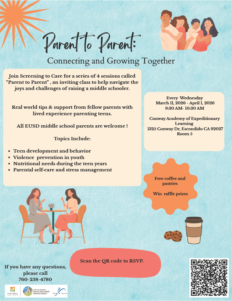 March Parent Class Flyer