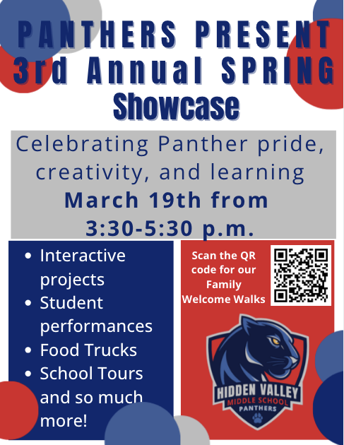 3rd Annual Spring Showcase flyer English