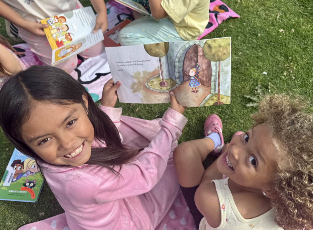 Enjoying a good book