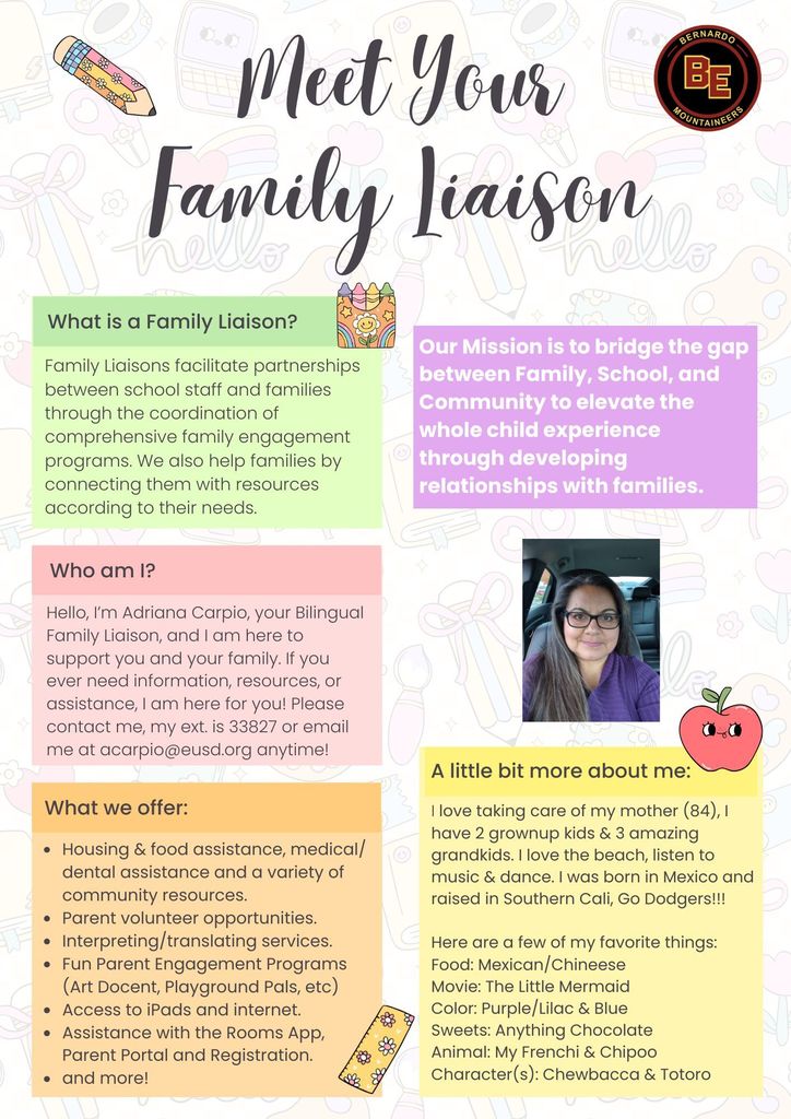 Meet your Family Liaison Flyer