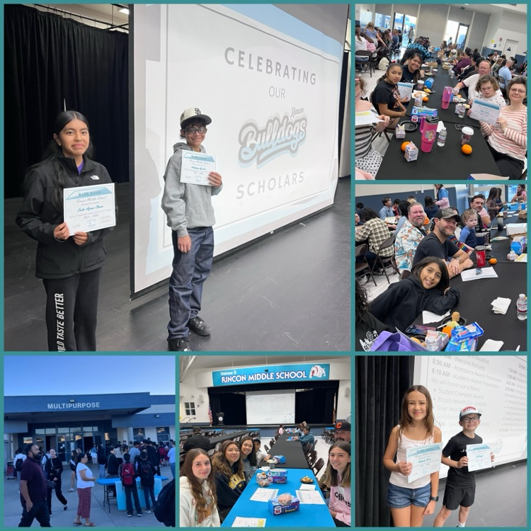 principal award photo collage of students and families