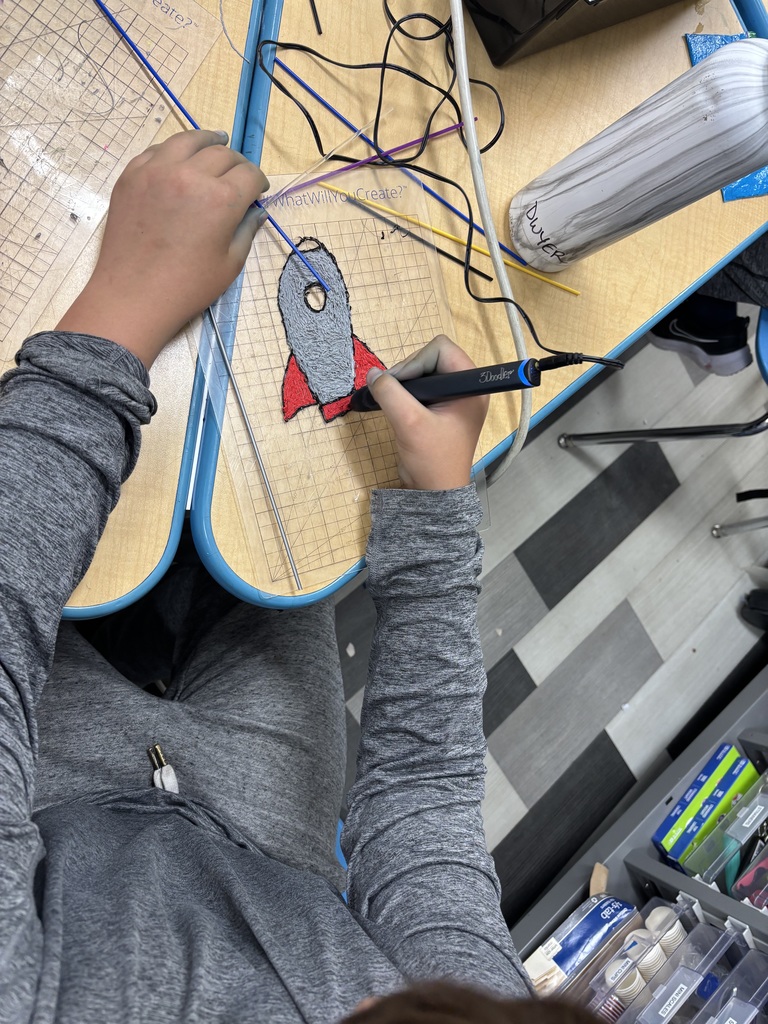 student wood burning