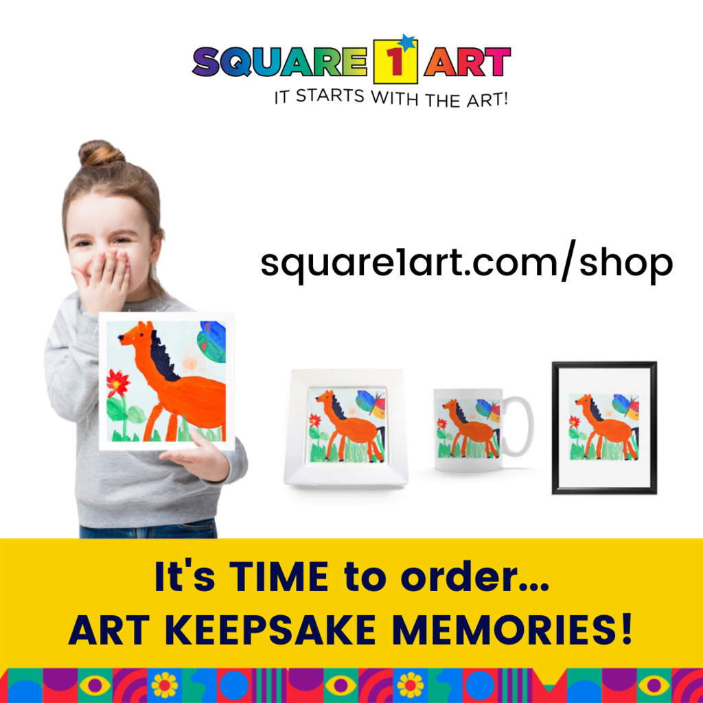 Flyer to order Square 1 Art keepsakes