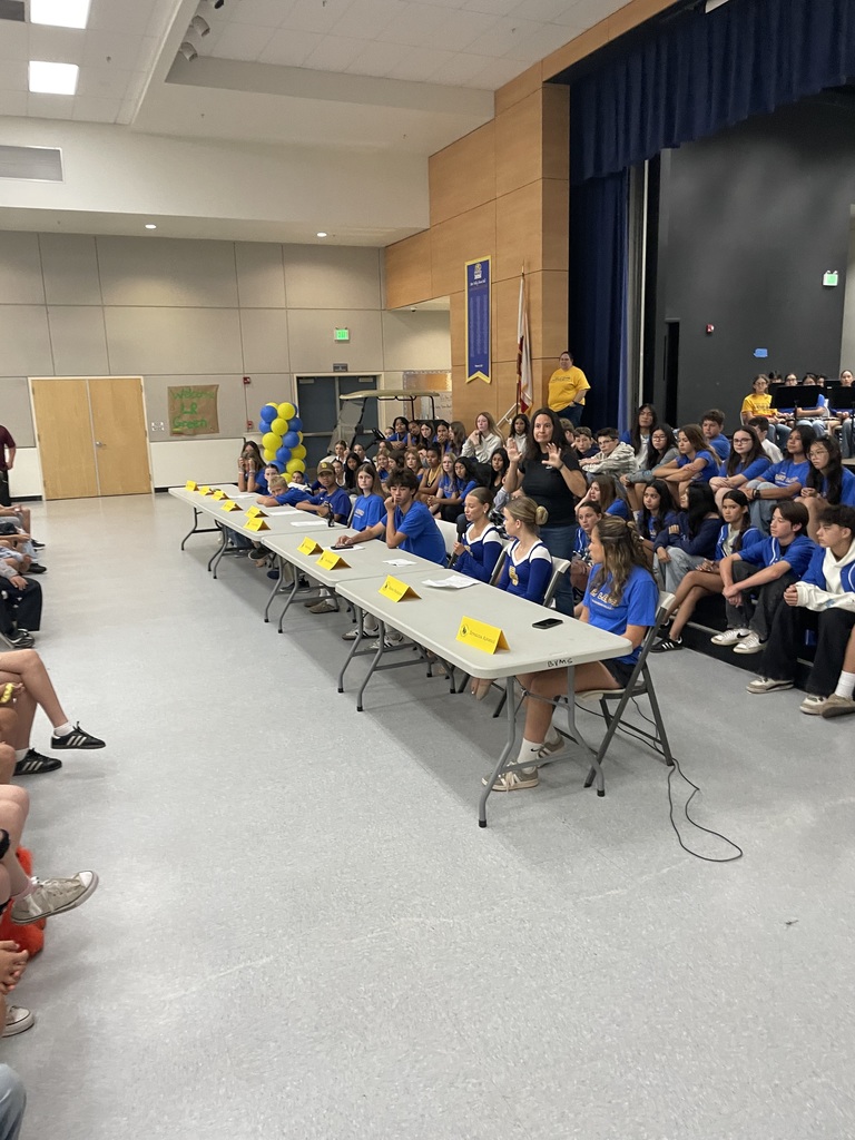 Panel of BVMS students talking to 5th graders