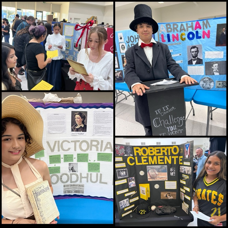 Americans on display event with students presenting their American.