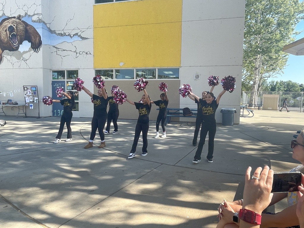 members of the dance and cheer class performing