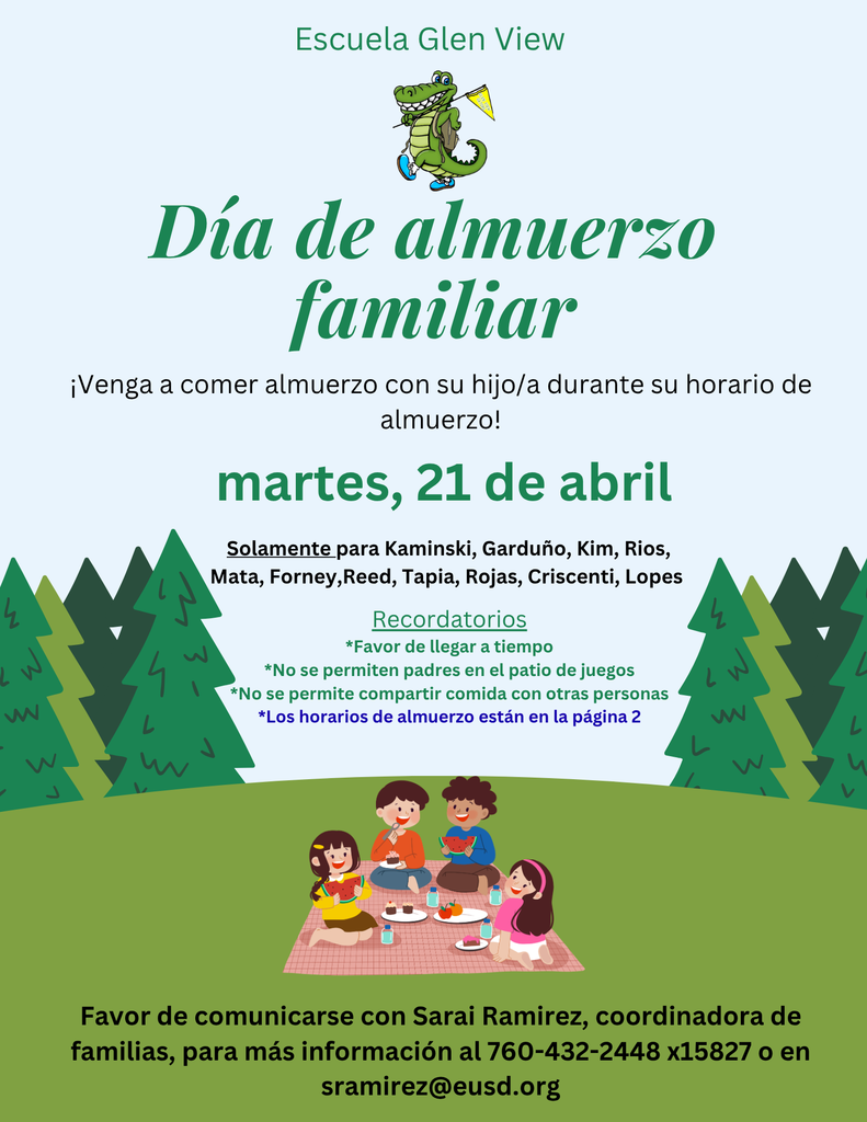Family Lunch Day Flyer 4.21.26 Spanish 