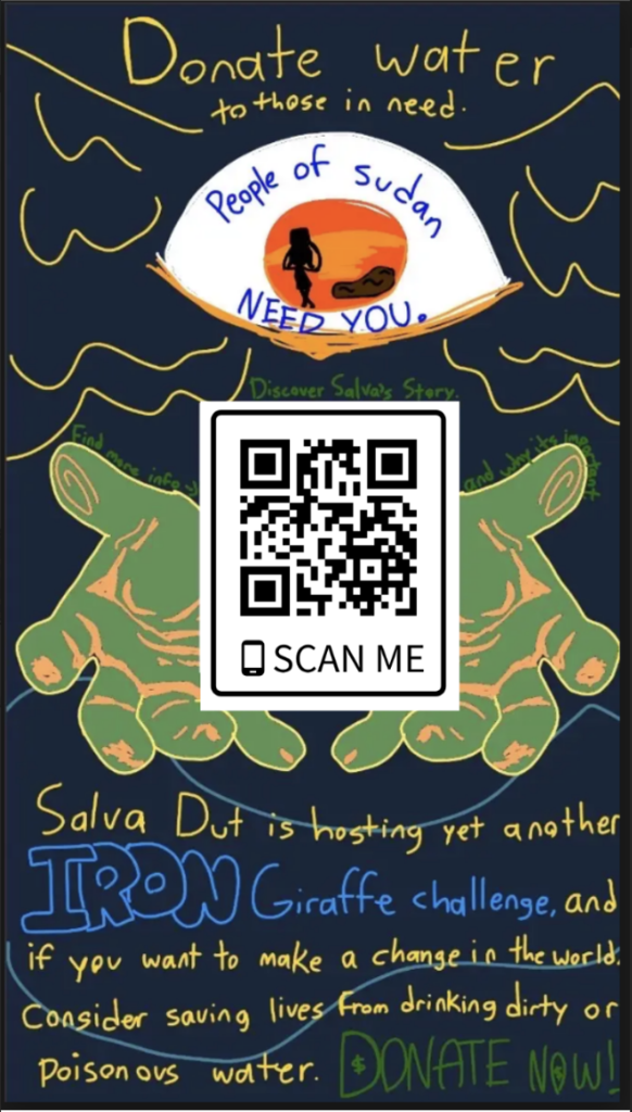 Salva Dut is hosting another Iron Giraffe challenge and if you want to make a change in the world, consider saving lives from drinking contaminated water. Donate now! 