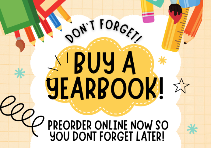 Flyer Buy a Yearbook Preorder online now!