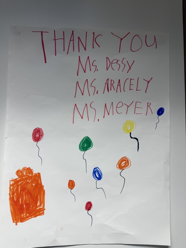 Staff appreciation poster