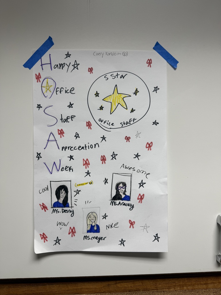 Staff appreciation poster