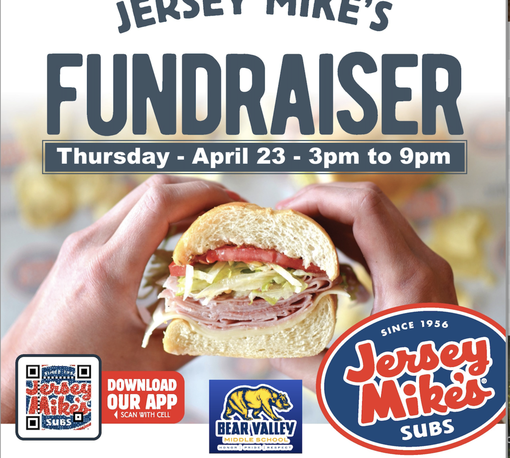 Jersey Mikes Fundraiser Thrusday april 23rd 3-9PM