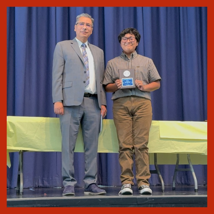 Joey with Superintendent Luis Ibarra