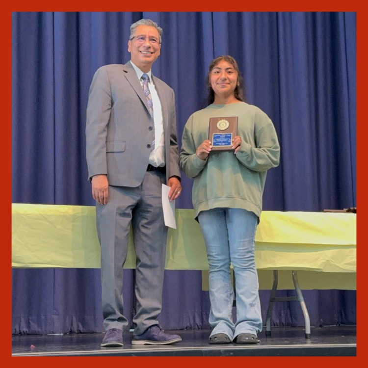 Xochitl with Superintendent Luis Ibarra