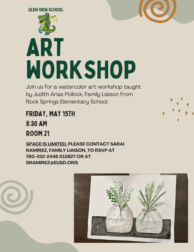 Watercolor Art Workshop Flyer English 