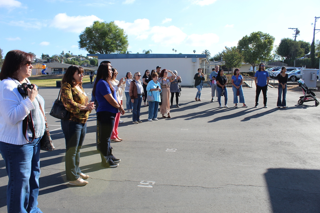 Community members outside the jaguar retreat