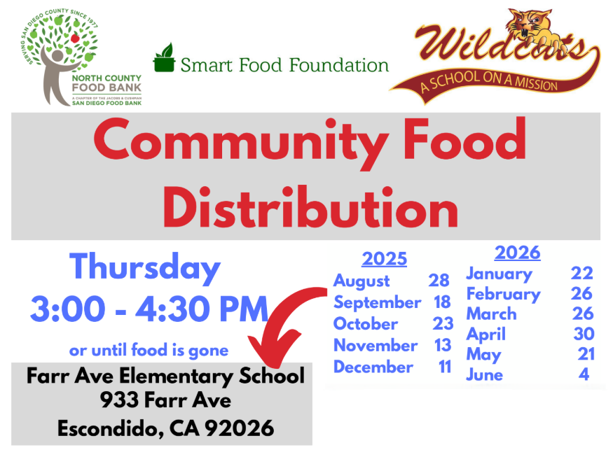 Community Food Distribution this Thursday April 30th at 3pm