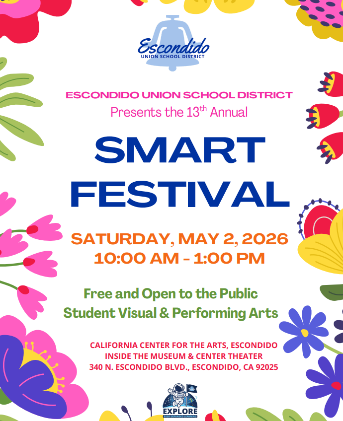 EUSD 13th Annual smART Festival Saturday May 2 at 10am