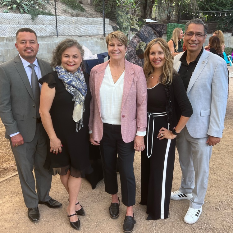 teachers of the year with Dr. Ibarra and principals.