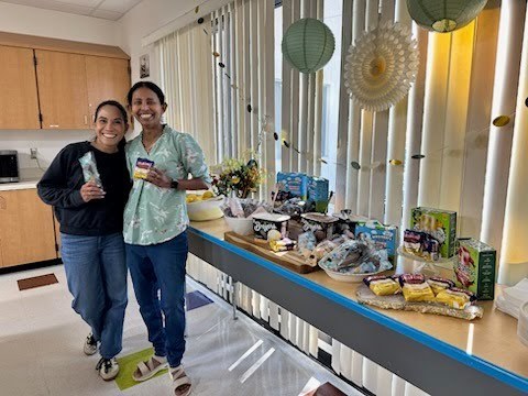 staff smiing with ice cream