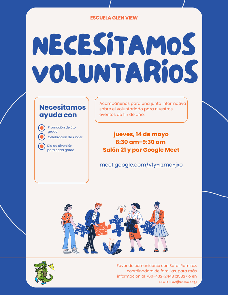 Volunteer Recruitment Meeting Flyer Spanish 